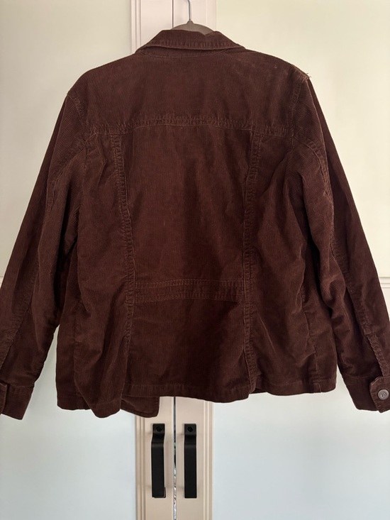 Vintage Eddie Bauer Brown Corduroy Button-Up Jacket - Picture 2 of 3